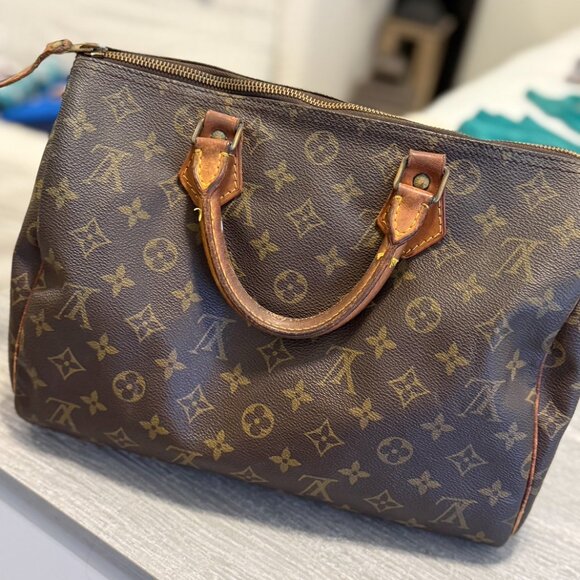 Louis Vuitton Speedy 30 Canvas Purse - Picture 5 of 10